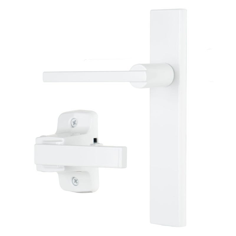 Wright Products - Bayfield Surface Lever Mount Latch for Screen and Storm Doors, Black (Modern, White) - Image 1